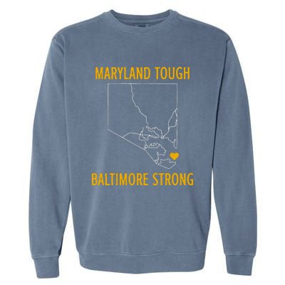 Baltimore Strong Pray For Baltimore Garment-Dyed Sweatshirt