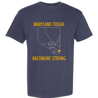 Baltimore Strong Pray For Baltimore Garment-Dyed Heavyweight T-Shirt