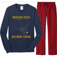 Baltimore Strong Pray For Baltimore Long Sleeve Pajama Set