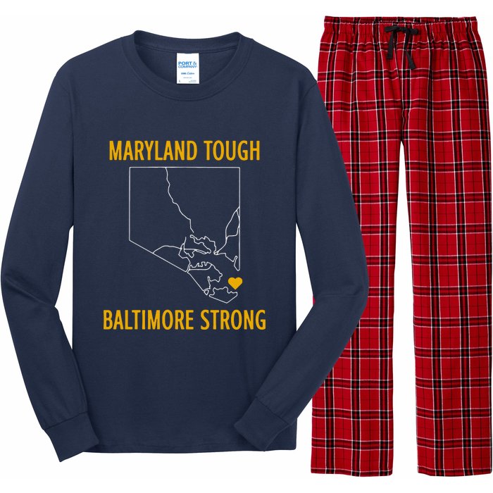 Baltimore Strong Pray For Baltimore Long Sleeve Pajama Set