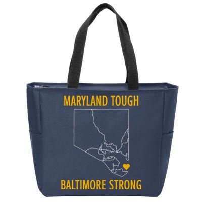 Baltimore Strong Pray For Baltimore Zip Tote Bag