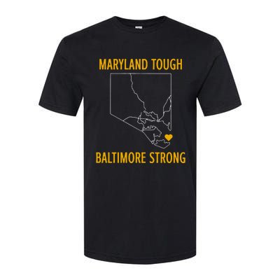 Baltimore Strong Pray For Baltimore Softstyle CVC T-Shirt