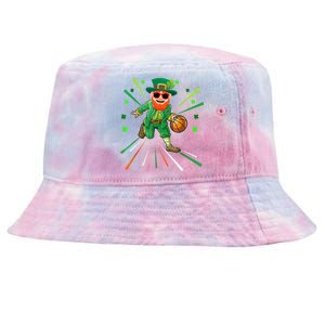 Basketball St Patricks Day Leprechaun Gift Tie-Dyed Bucket Hat