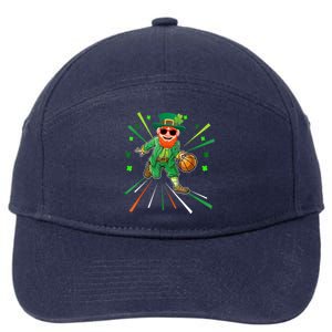 Basketball St Patricks Day Leprechaun Gift 7-Panel Snapback Hat