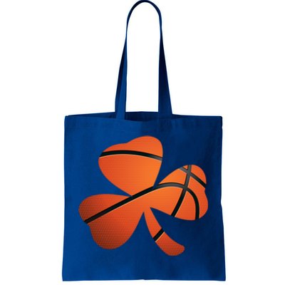 Basketball St Patricks Day Clover Shamrock Funny Gift Tote Bag