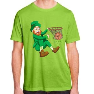 Basketball St Patricks Day Leprechaun Gift Adult ChromaSoft Performance T-Shirt