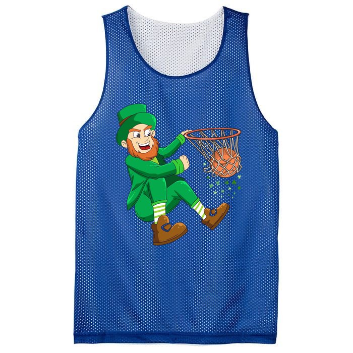 Basketball St Patricks Day Leprechaun Gift Mesh Reversible Basketball Jersey Tank