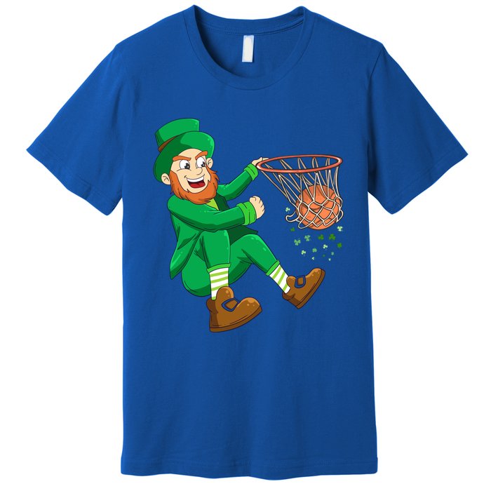 Basketball St Patricks Day Leprechaun Gift Premium T-Shirt