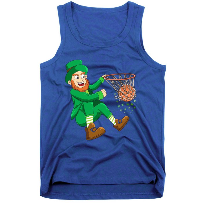 Basketball St Patricks Day Leprechaun Gift Tank Top