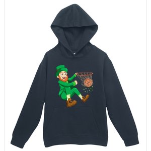 Basketball St Patricks Day Leprechaun Gift Urban Pullover Hoodie