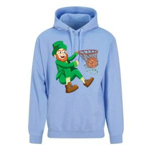 Basketball St Patricks Day Leprechaun Gift Unisex Surf Hoodie