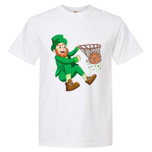 Basketball St Patricks Day Leprechaun Gift Garment-Dyed Heavyweight T-Shirt