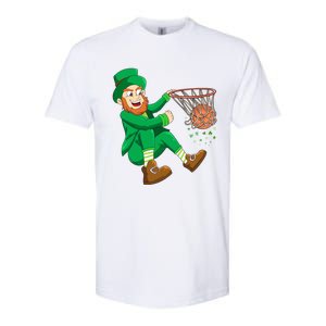 Basketball St Patricks Day Leprechaun Gift Softstyle CVC T-Shirt