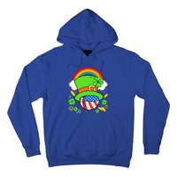 Basketball St Patricks Day Leprechaun Hat Usa Flag Rainbow Great Gift Hoodie