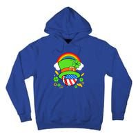 Basketball St Patricks Day Leprechaun Hat Usa Flag Rainbow Great Gift Tall Hoodie