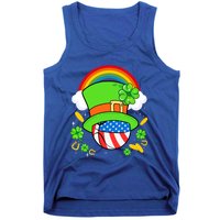 Basketball St Patricks Day Leprechaun Hat Usa Flag Rainbow Great Gift Tank Top