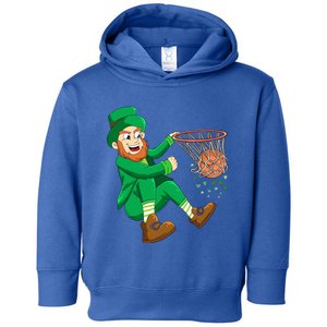 Basketball St Patricks Day Leprechaun Gift Toddler Hoodie