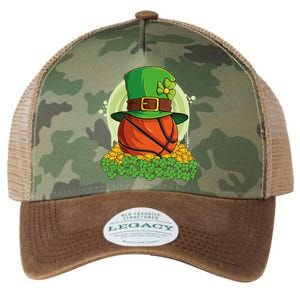 Basketball St Patricks Day Love Shamrock Gift Legacy Tie Dye Trucker Hat