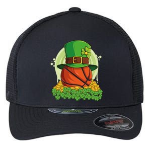 Basketball St Patricks Day Love Shamrock Gift Flexfit Unipanel Trucker Cap