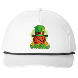 Basketball St Patricks Day Love Shamrock Gift Snapback Five-Panel Rope Hat