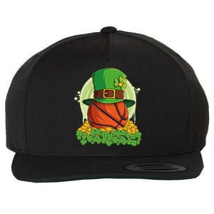 Basketball St Patricks Day Love Shamrock Gift Wool Snapback Cap