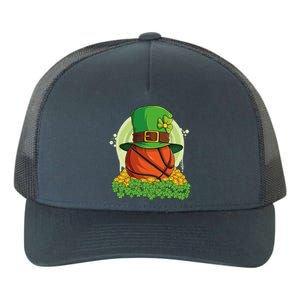 Basketball St Patricks Day Love Shamrock Gift Yupoong Adult 5-Panel Trucker Hat