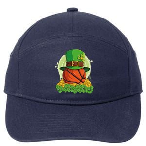 Basketball St Patricks Day Love Shamrock Gift 7-Panel Snapback Hat