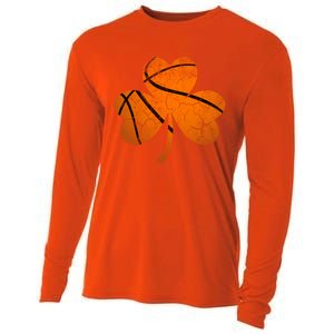 Basketball St Patricks Day Sports Gift 8 10 12 Shamrock Great Gift Cooling Performance Long Sleeve Crew