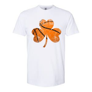 Basketball St Patricks Day Sports Gift 8 10 12 Shamrock Great Gift Softstyle CVC T-Shirt