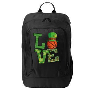 Basketball St Patricks Day Love Shamrock Cute Gift City Backpack