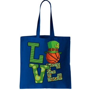 Basketball St Patricks Day Love Shamrock Cute Gift Tote Bag