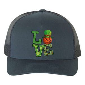 Basketball St Patricks Day Love Shamrock Cute Gift Yupoong Adult 5-Panel Trucker Hat