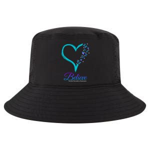 Believe Suicide Prevention Awareness Butterfly Heart Cool Comfort Performance Bucket Hat