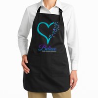 Believe Suicide Prevention Awareness Butterfly Heart Apron