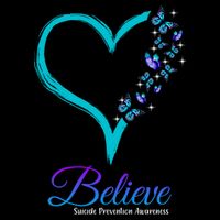 Believe Suicide Prevention Awareness Butterfly Heart Apron