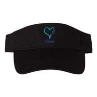 Believe Suicide Prevention Awareness Butterfly Heart Valucap Bio-Washed Visor