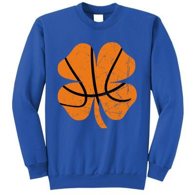 Basketball St Patricks Day Ball Shamrock Gift Sweatshirt