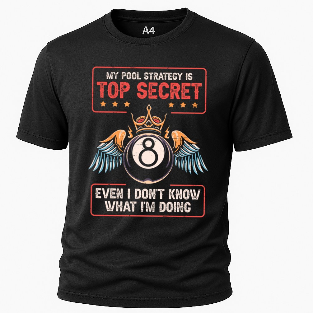 Ball Sports Pool Player Billiard Gift Cooling Performance Crew T-Shirt
