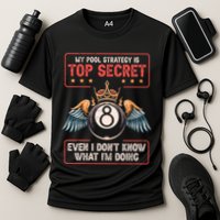 Ball Sports Pool Player Billiard Gift Cooling Performance Crew T-Shirt