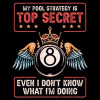 Ball Sports Pool Player Billiard Gift Cooling Performance Crew T-Shirt