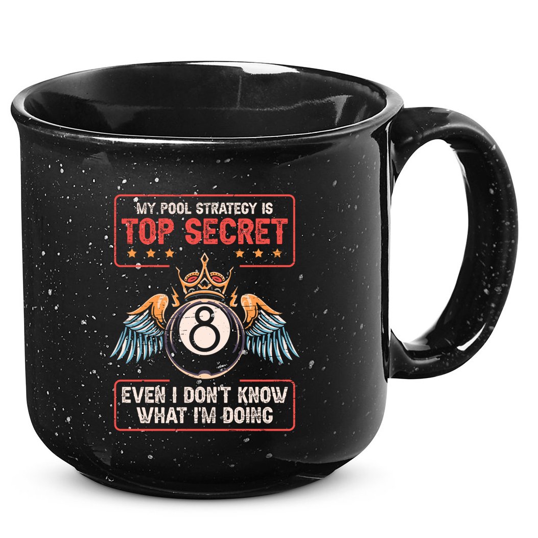 Ball Sports Pool Player Billiard Gift 15oz Campfire Ceramic Mug