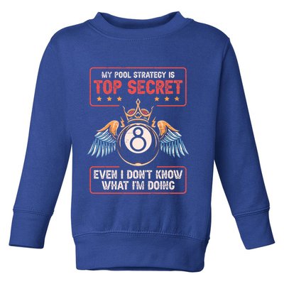 Ball Sports Pool Player Billiard Gift Toddler Sweatshirt