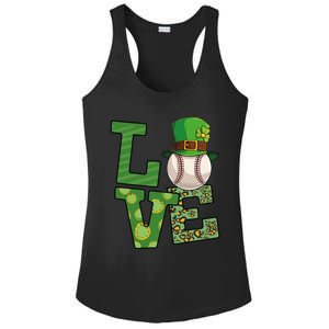 Basketball St Patricks Day Love Shamrock Basketball Player Cool Gift Ladies PosiCharge Competitor Racerback Tank