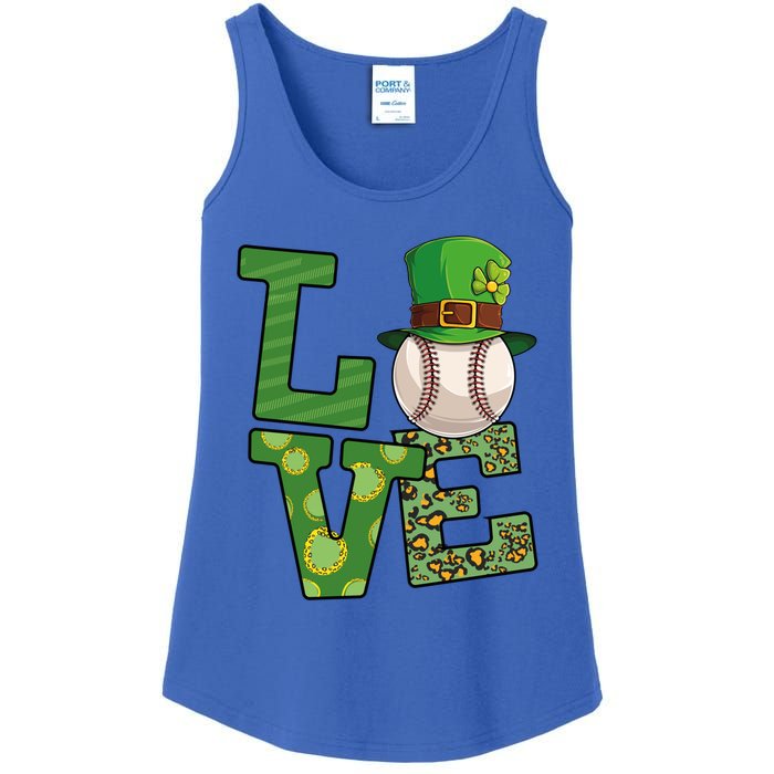 Basketball St Patricks Day Love Shamrock Basketball Player Cool Gift Ladies Essential Tank