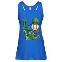 Basketball St Patricks Day Love Shamrock Basketball Player Cool Gift Ladies Essential Flowy Tank