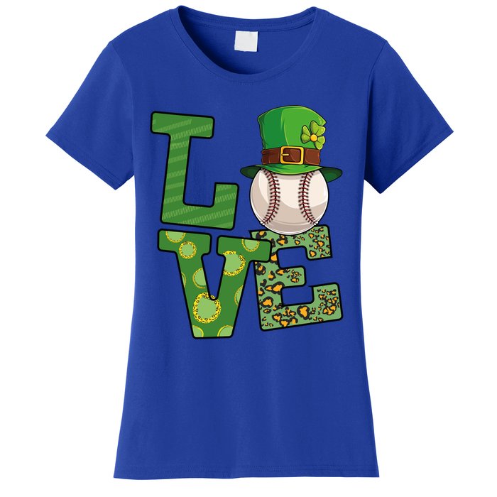 Basketball St Patricks Day Love Shamrock Basketball Player Cool Gift Women's T-Shirt