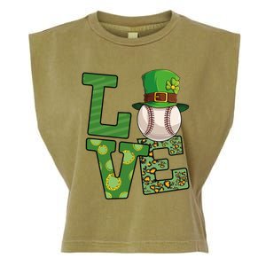 Basketball St Patricks Day Love Shamrock Basketball Player Cool Gift Garment-Dyed Women's Muscle Tee