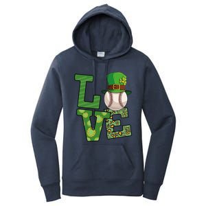 Basketball St Patricks Day Love Shamrock Basketball Player Cool Gift Women's Pullover Hoodie