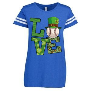 Basketball St Patricks Day Love Shamrock Basketball Player Cool Gift Enza Ladies Jersey Football T-Shirt