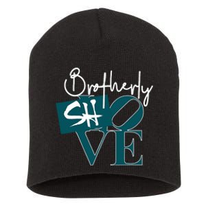 Brotherly Shove Philly_ Fan Baseball Lovers Short Acrylic Beanie